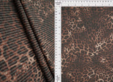 Leopard Print Double Knit Jacquard Fabric