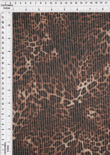 Leopard Print Double Knit Jacquard Fabric