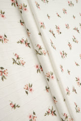 Pointelle Ditsy Print Knit Fabric