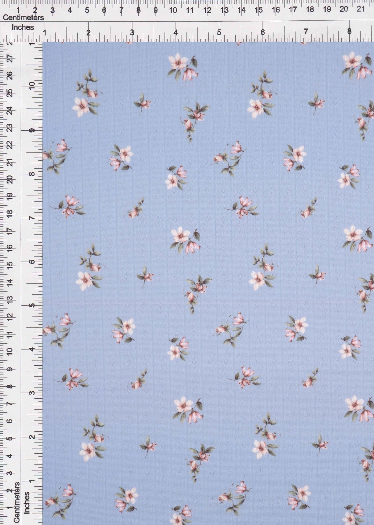 Pointelle Ditsy Print Knit Fabric