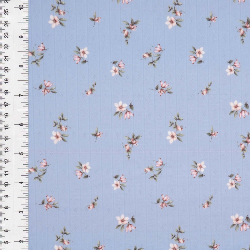 Pointelle Ditsy Print Knit Fabric 58/60" Wide – 220 GSM