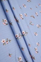 Pointelle Ditsy Print Knit Fabric