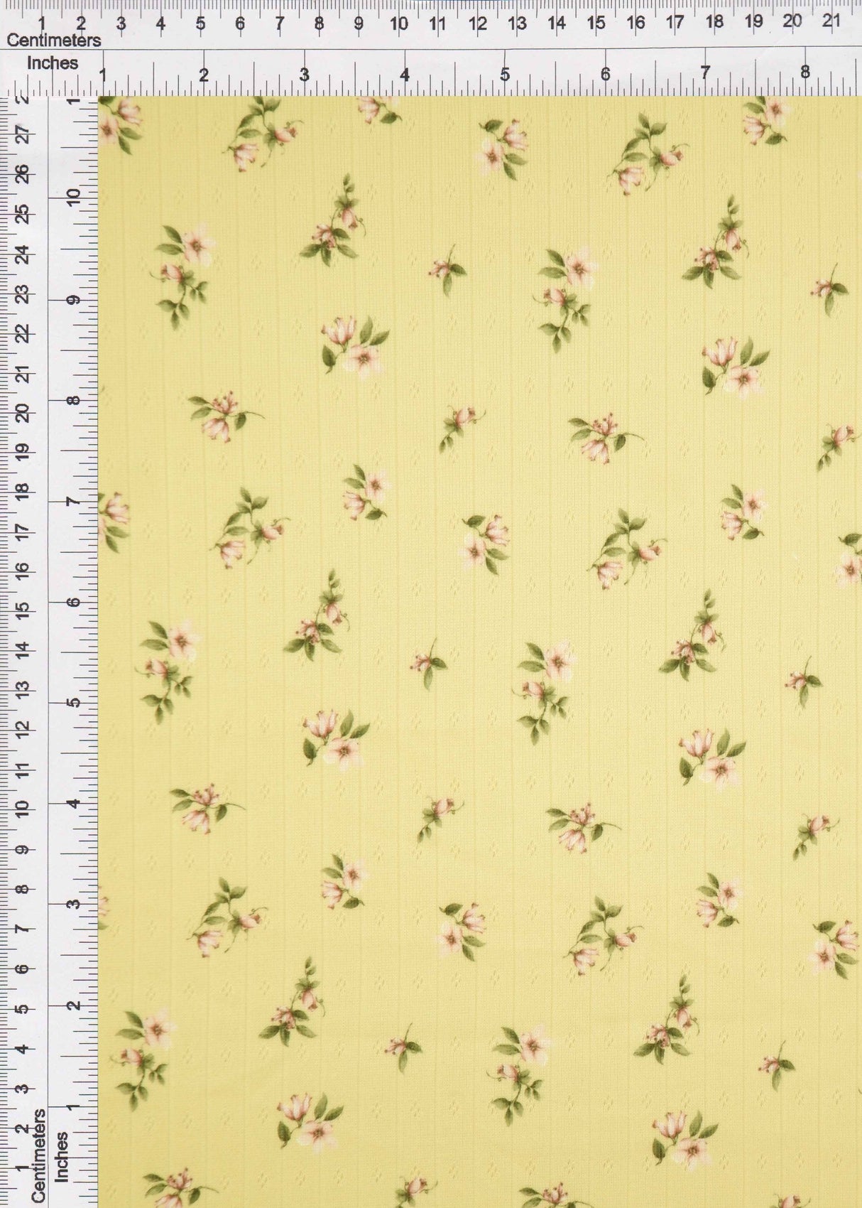 Pointelle Ditsy Print Knit Fabric