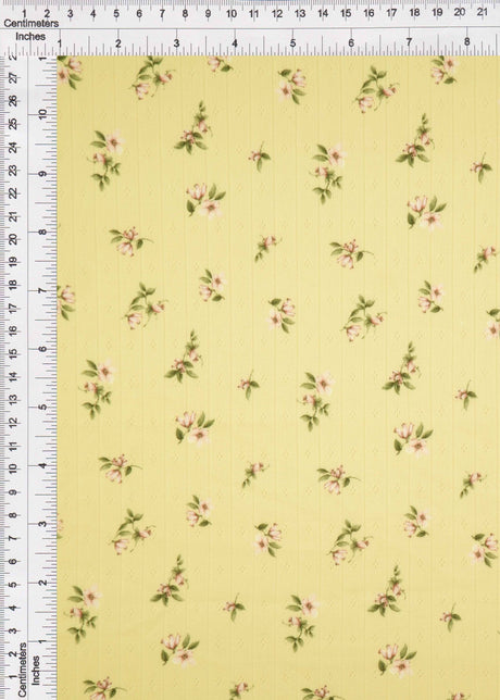 Pointelle Ditsy Print Knit Fabric