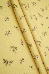 Pointelle Ditsy Print Knit Fabric