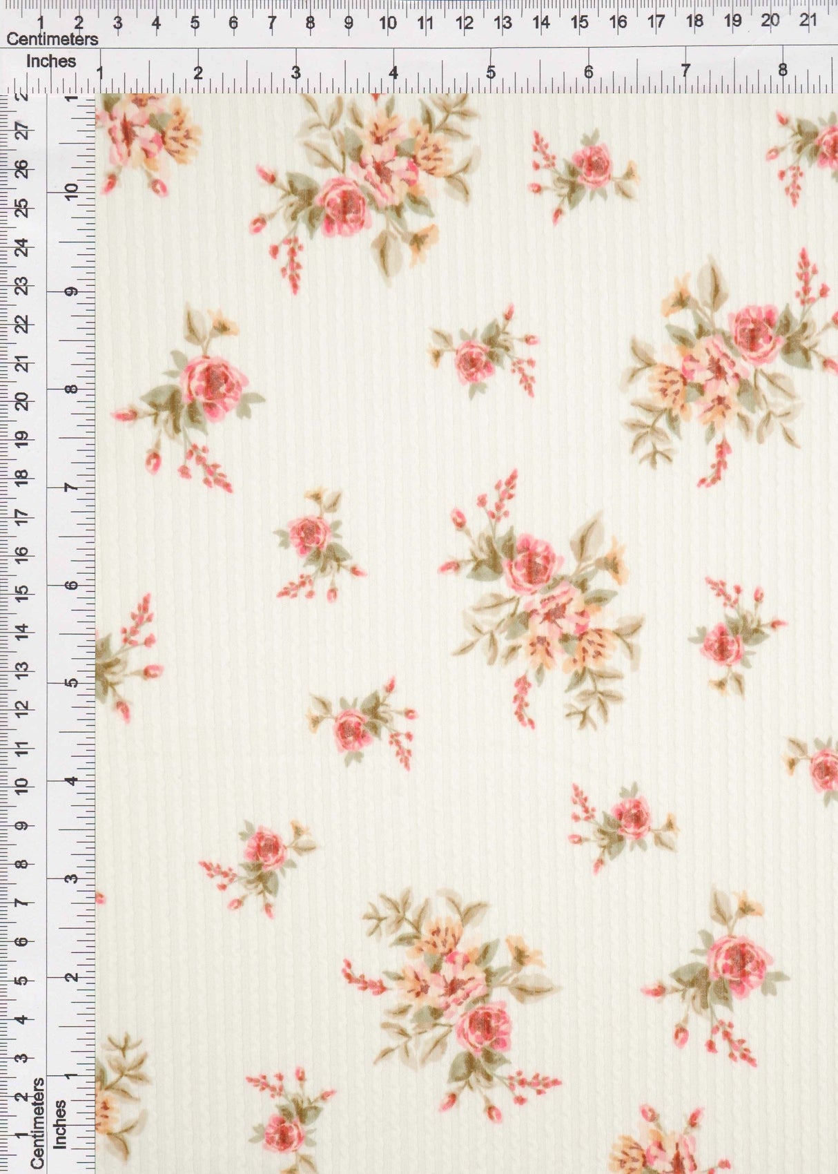 Double Knit Cozy Ditsy Print Fabric
