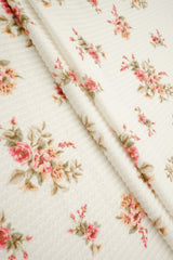 Double Knit Cozy Ditsy Print Fabric