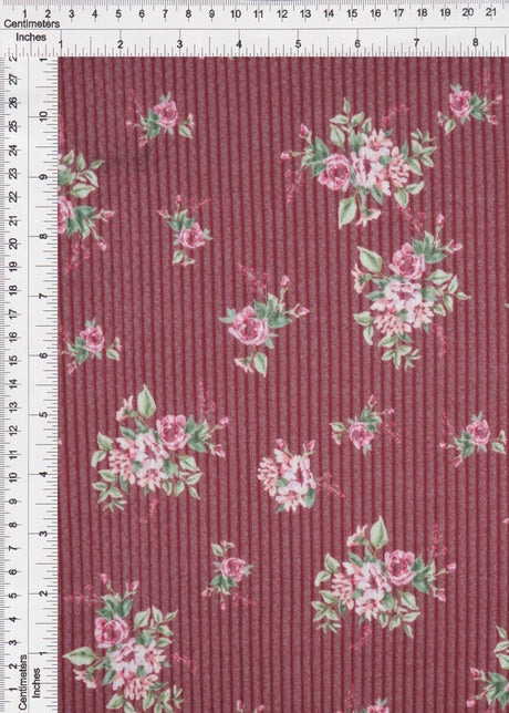 Double Knit Cozy Ditsy Print Fabric