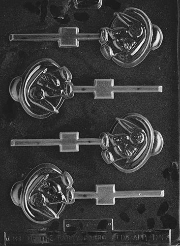 Character Bunny With Hat Lolly Chocolate Mold - LPE126