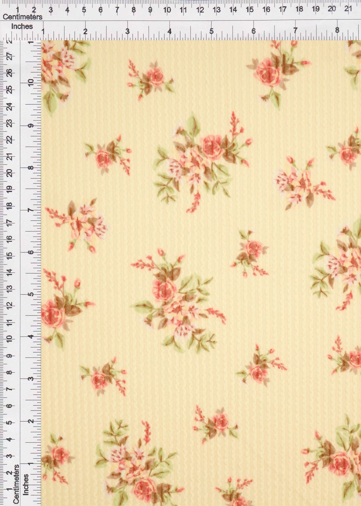 Double Knit Cozy Ditsy Print Fabric
