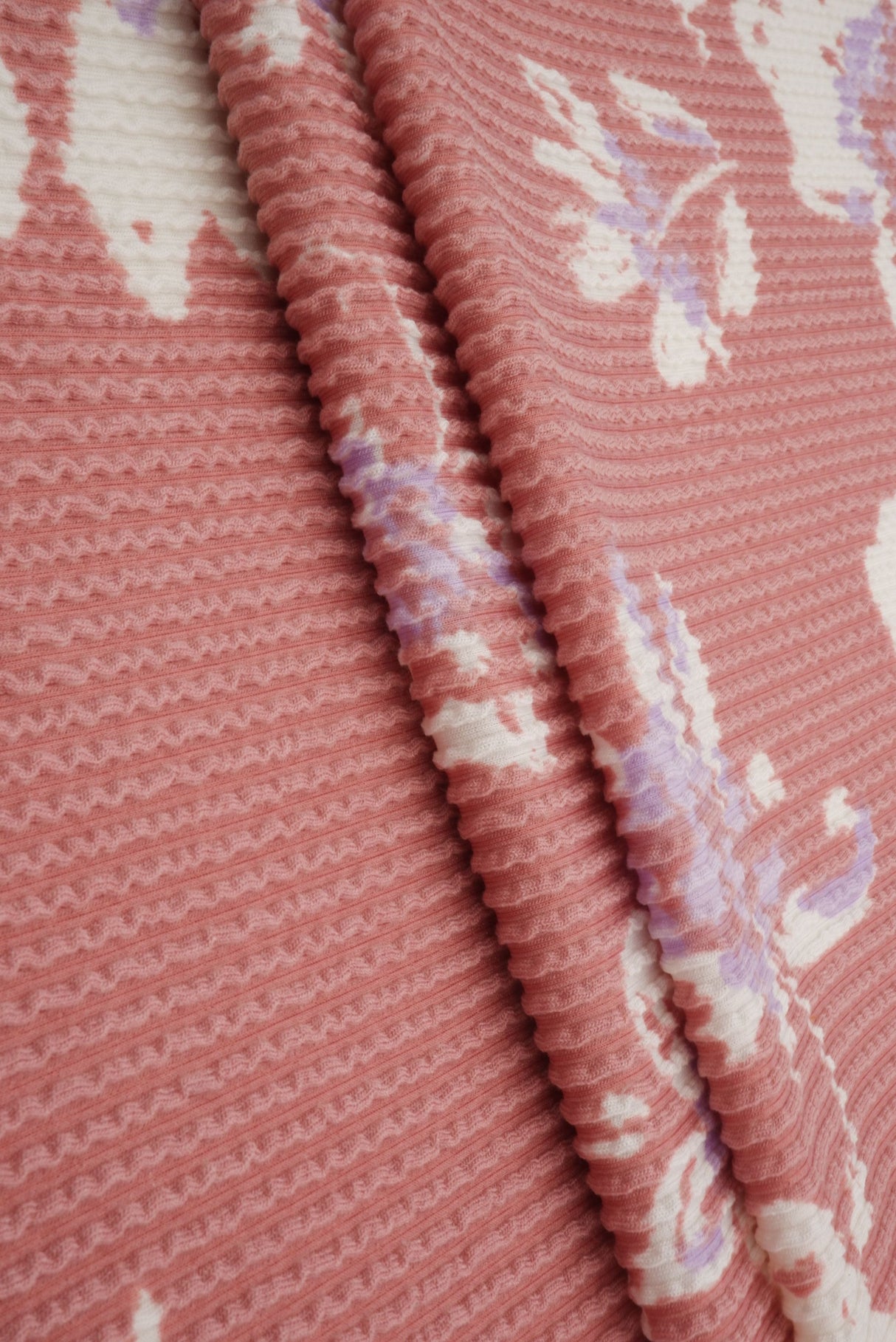 Double Knit Floral Print Fabric
