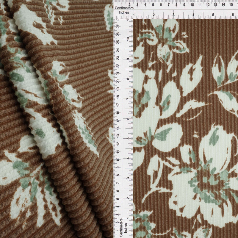 Double Knit Floral Print Fabric