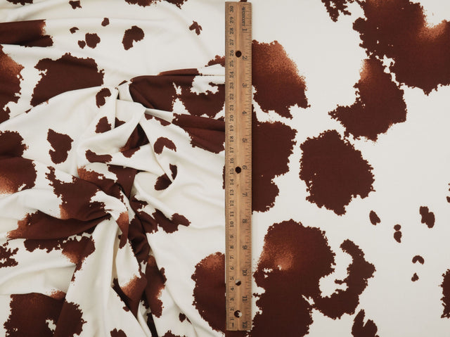 Cow Print DTY Knit Fabric