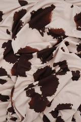Cow Print DTY Knit Fabric