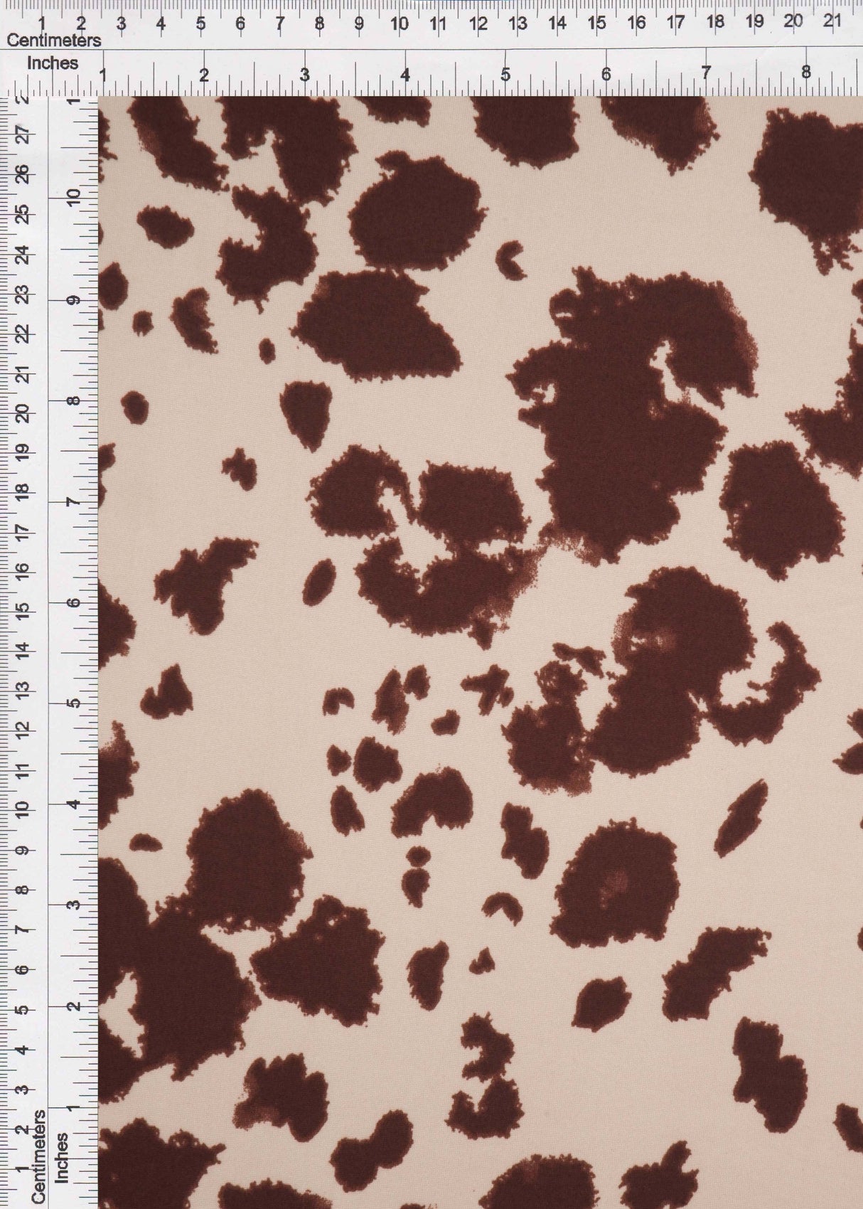 Cow Print Brushed DTY Knit Fabric