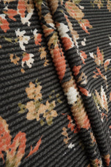 Floral Jacquard Double Knit Fabric