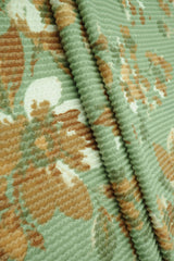 Floral Jacquard Double Knit Fabric
