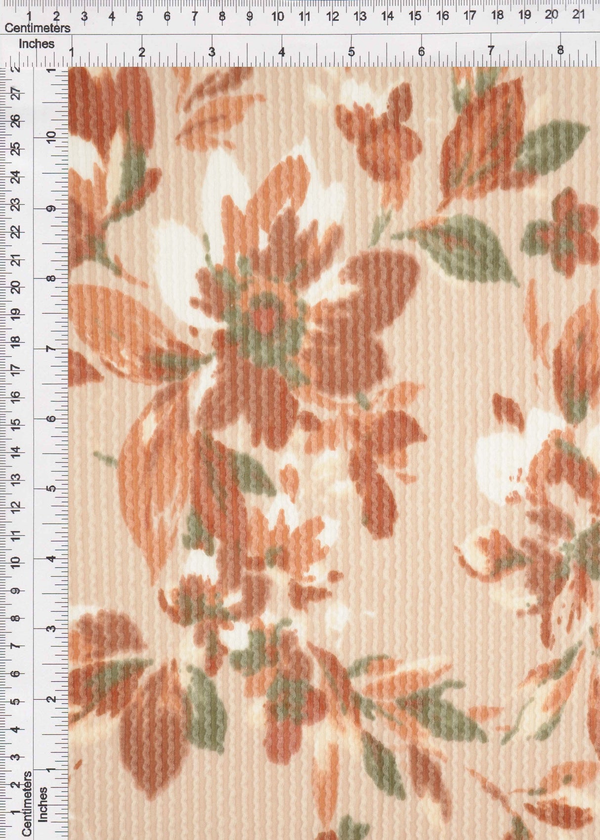 Floral Jacquard Double Knit Fabric