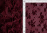 Floral Flocked Mesh Fabric