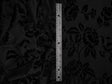 Floral Velvet Burnout Black Knit Fabric