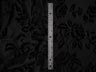 Floral Velvet Burnout Black Knit Fabric