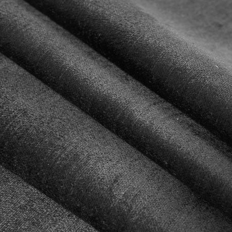 Black Cotton and Rayon Velveteen