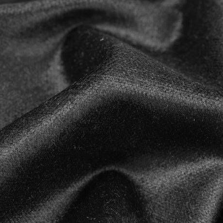 Black Cotton and Rayon Velveteen