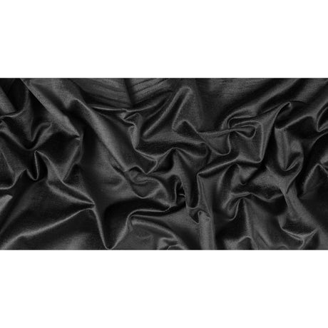 Black Cotton and Rayon Velveteen