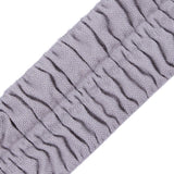 Italian Silver Ruched Stretch Wool Trimming - 2.375"