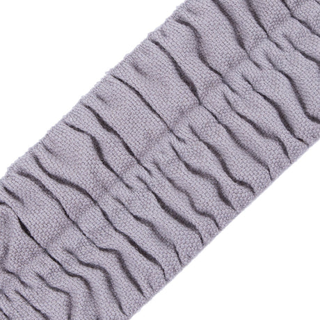 Italian Silver Ruched Stretch Wool Trimming - 2.375"