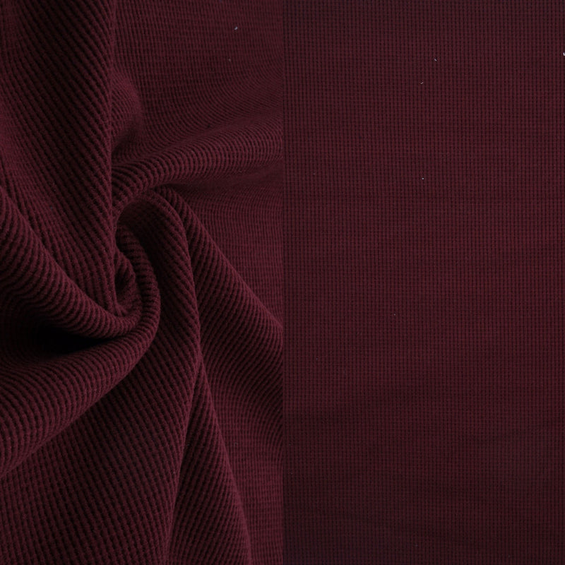 Waffle Knit Fleece Fabric Solid