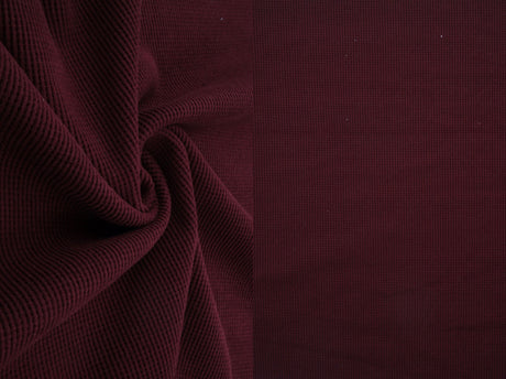 Waffle Knit Fleece Fabric Solid