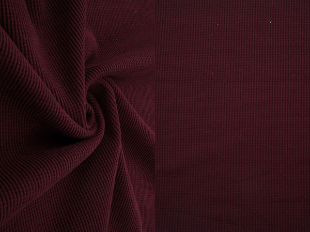 Waffle Knit Fleece Fabric Solid