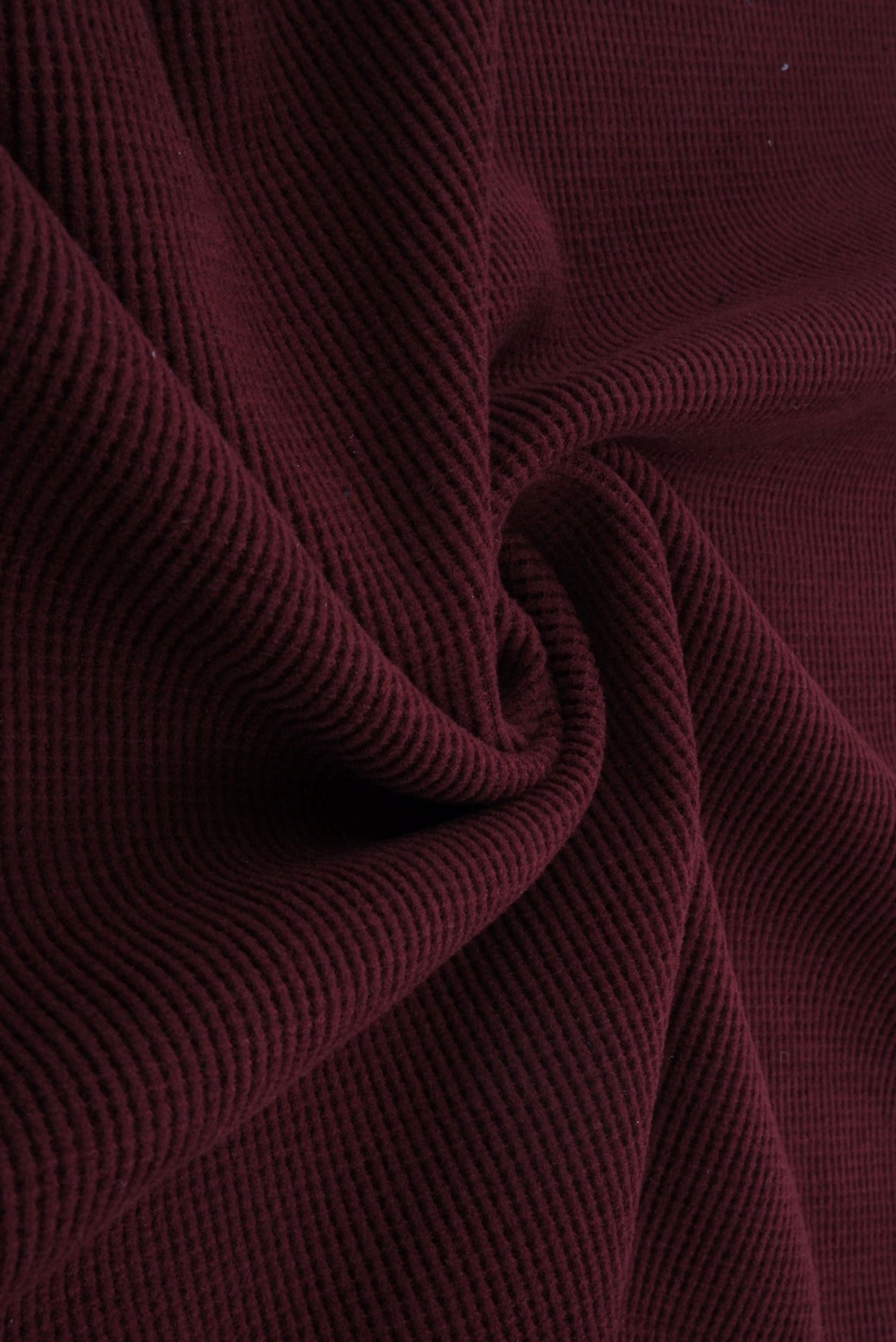 Waffle Knit Fleece Fabric Solid