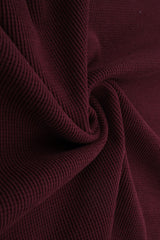 Waffle Knit Fleece Fabric Solid