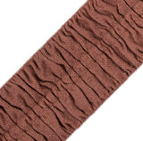 Italian Dusty Rose Ruched Stretch Wool Trimming - 2.375"