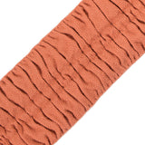 Italian Rust Ruched Stretch Wool Trimming - 2.375"