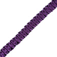 Italian Dark Purple Box Pleated Trimming - 1"