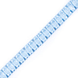 Italian Sky Blue Box Pleated Trimming - 1"
