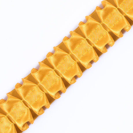 Italian Mustard Box Pleated Trimming - 1"