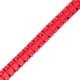 Italian Red Box Pleated Trimming - 1"