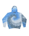 Colortone Unisex Tie-Dyed Full-Zip Hooded Sweatshirt