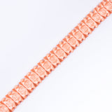 Italian Peach Box Pleated Trimming - 1"