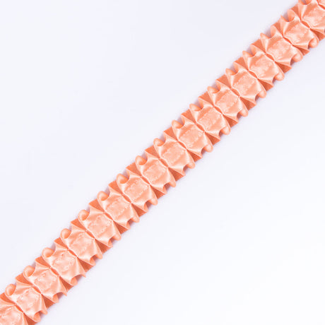Italian Peach Box Pleated Trimming - 1"