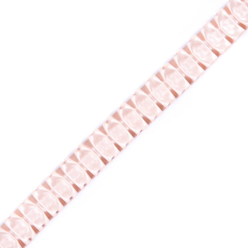 Italian Blush Box Pleated Trimming - 1"