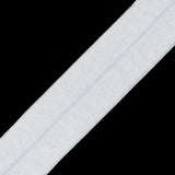 Italian White Stretch Foldover Elastic - 0.75"