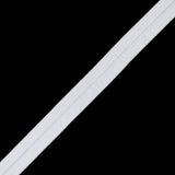Italian White Stretch Foldover Elastic - 0.75"
