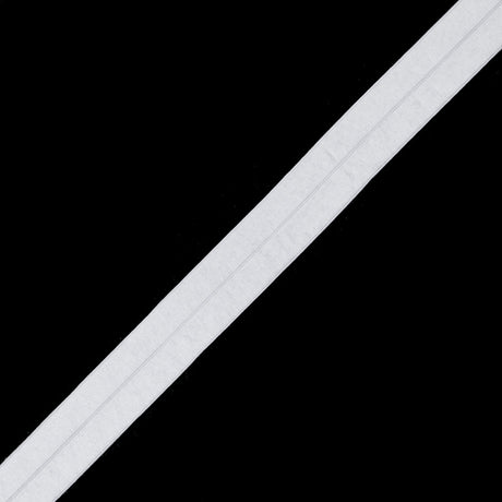 Italian White Stretch Foldover Elastic - 0.75"