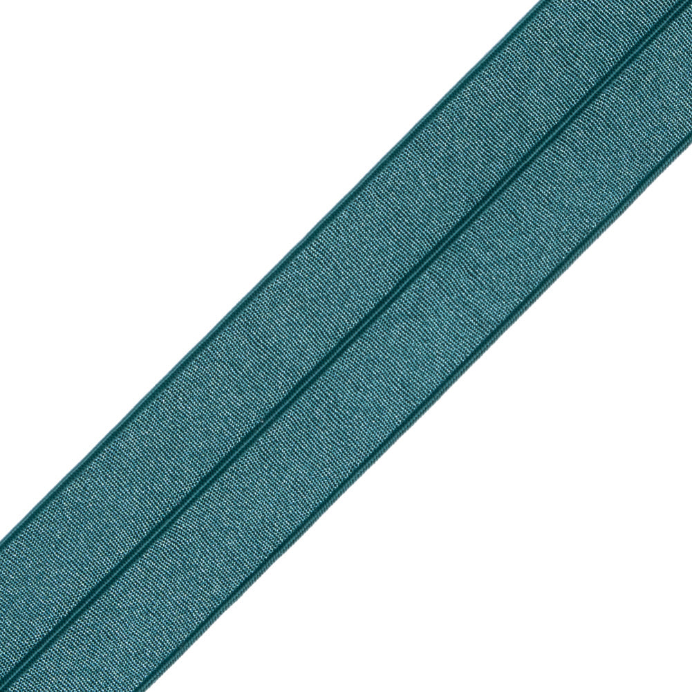 Italian Dark Green Stretch Foldover Elastic - 0.75"