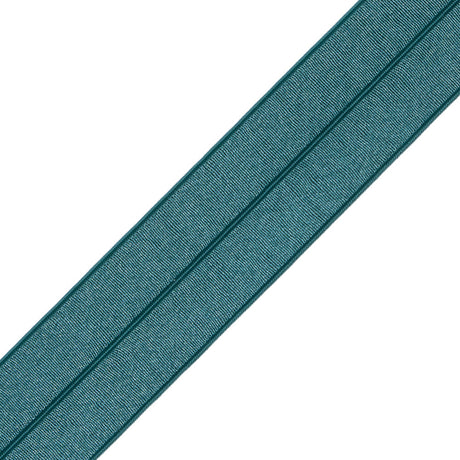 Italian Dark Green Stretch Foldover Elastic - 0.75"